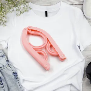 1432A Travel Hangers, Portable Folding Clothes Hangers for Scarves Suits Trousers Pants Shirts Socks Underwear Travel Home Foldable Clothes Drying Rack