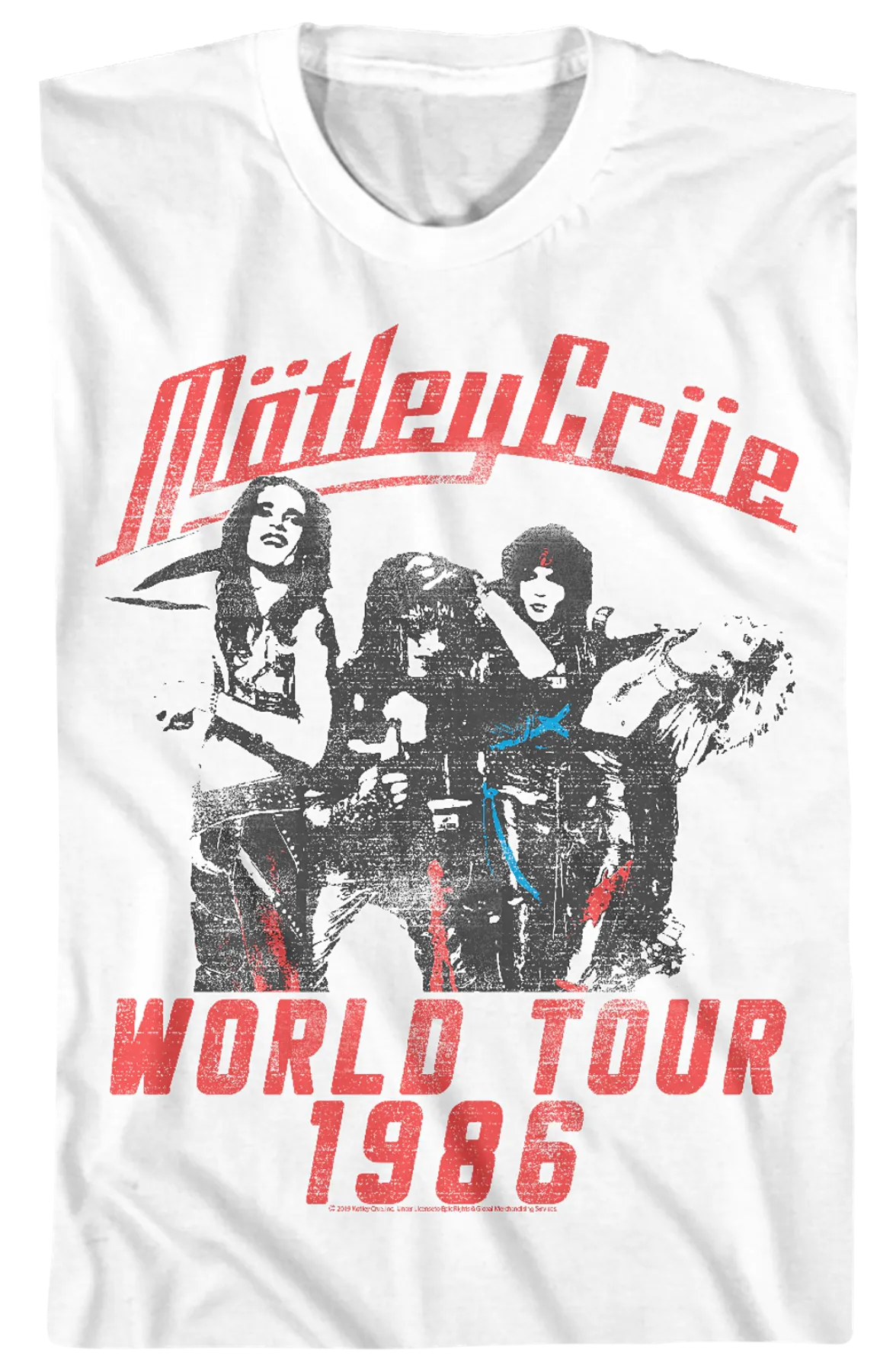 1986 World Tour Motley Crue T-Shirt