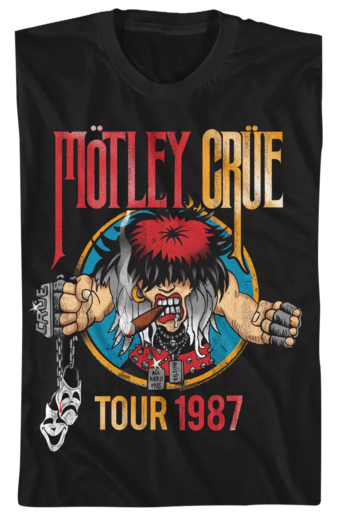 1987 Tour Motley Crue T-Shirt