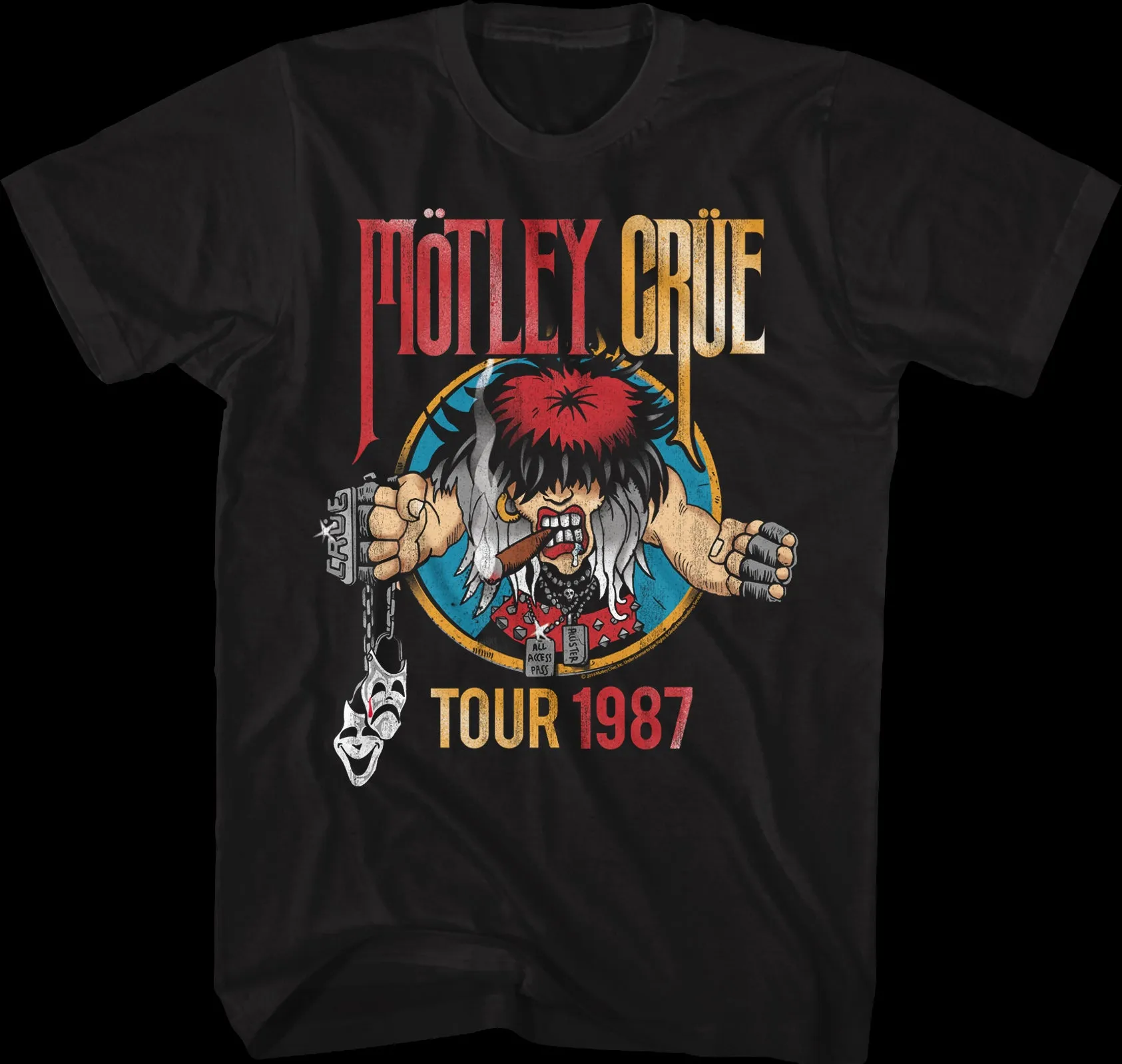 1987 Tour Motley Crue T-Shirt