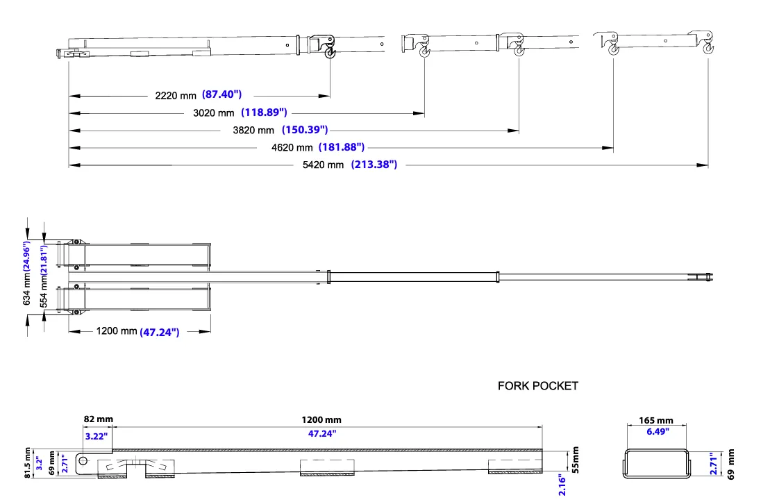 Aardwolf Forklift Booms