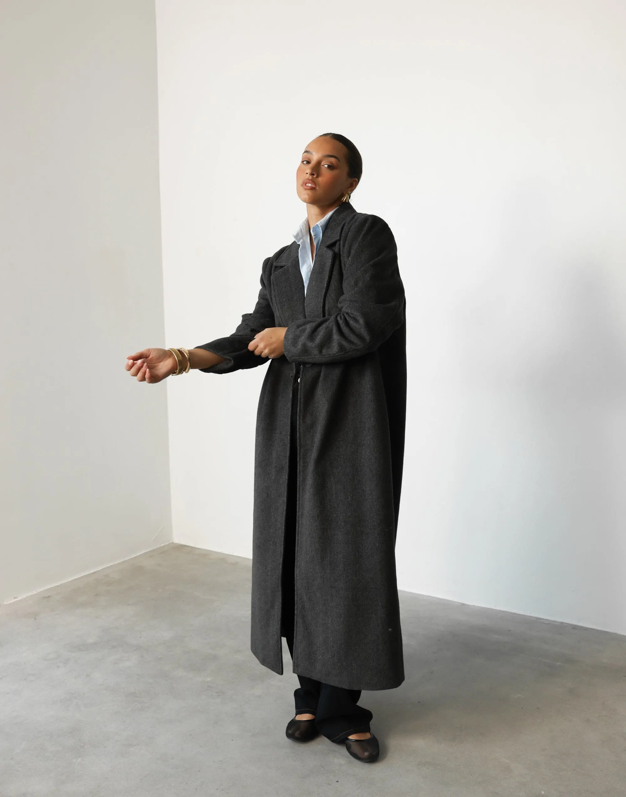 Abbey Trench Coat (Slate)