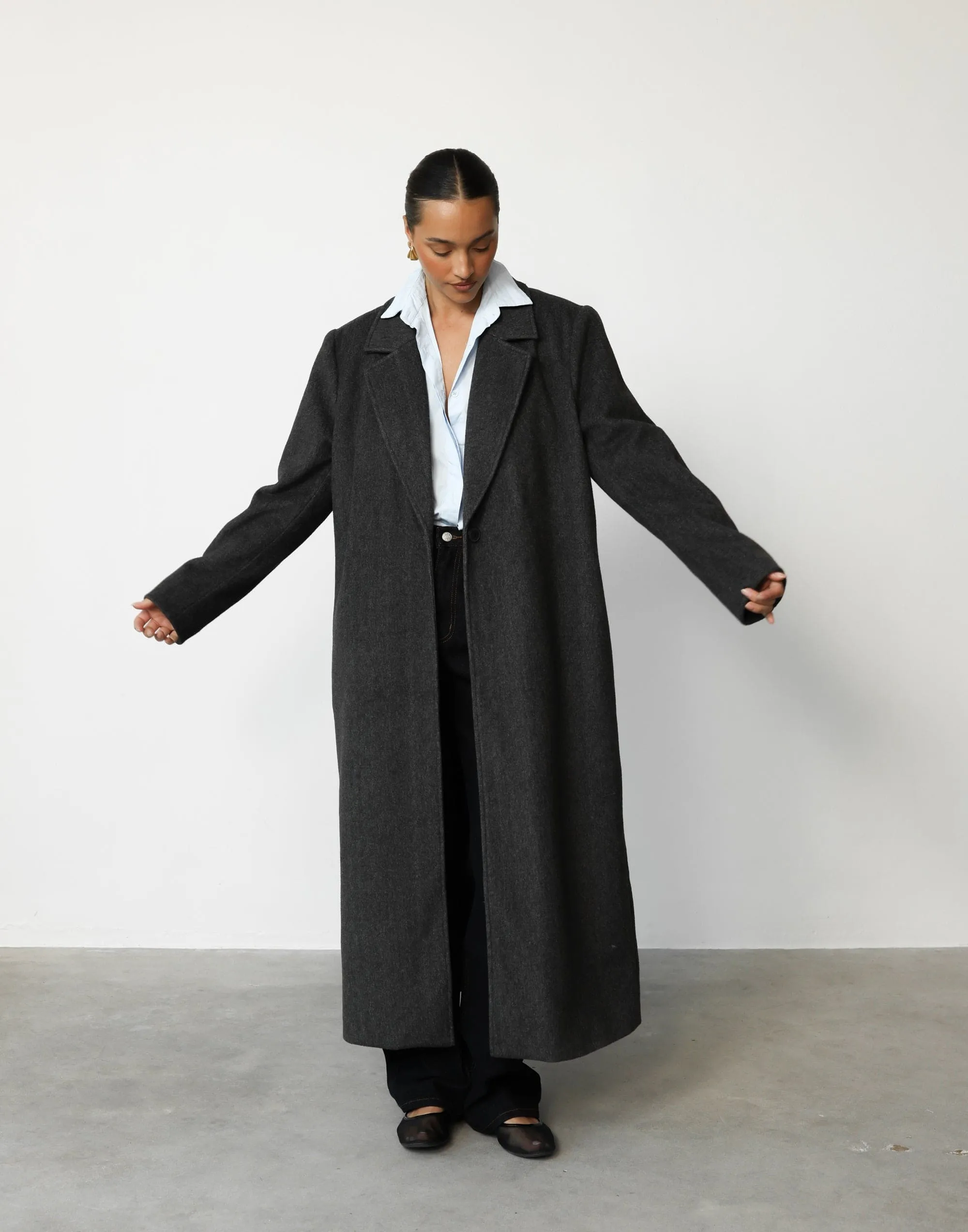 Abbey Trench Coat (Slate)