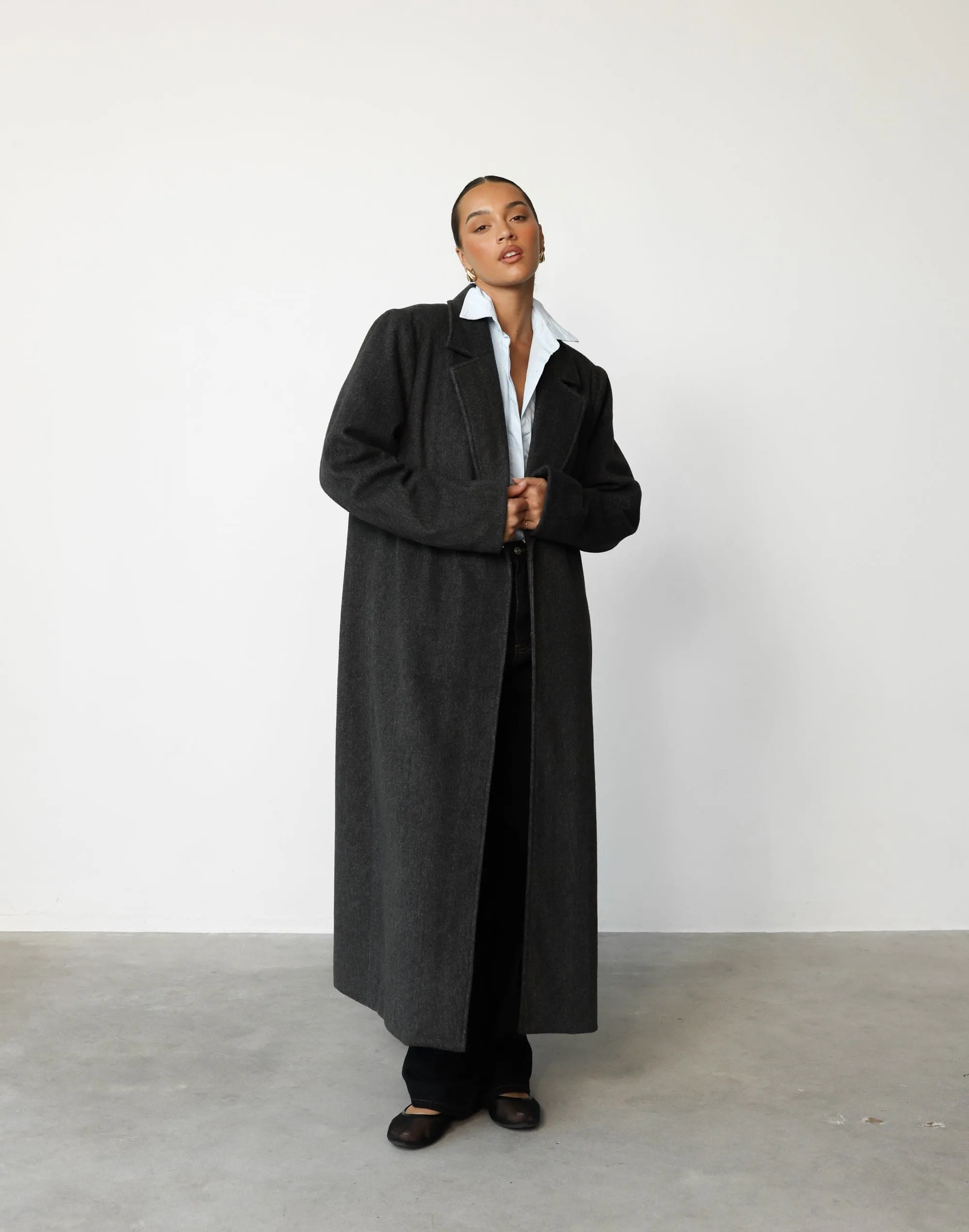 Abbey Trench Coat (Slate)