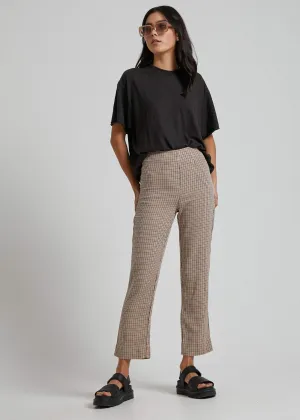 Afends Womens London Calling - High Waist Pant - Toffee