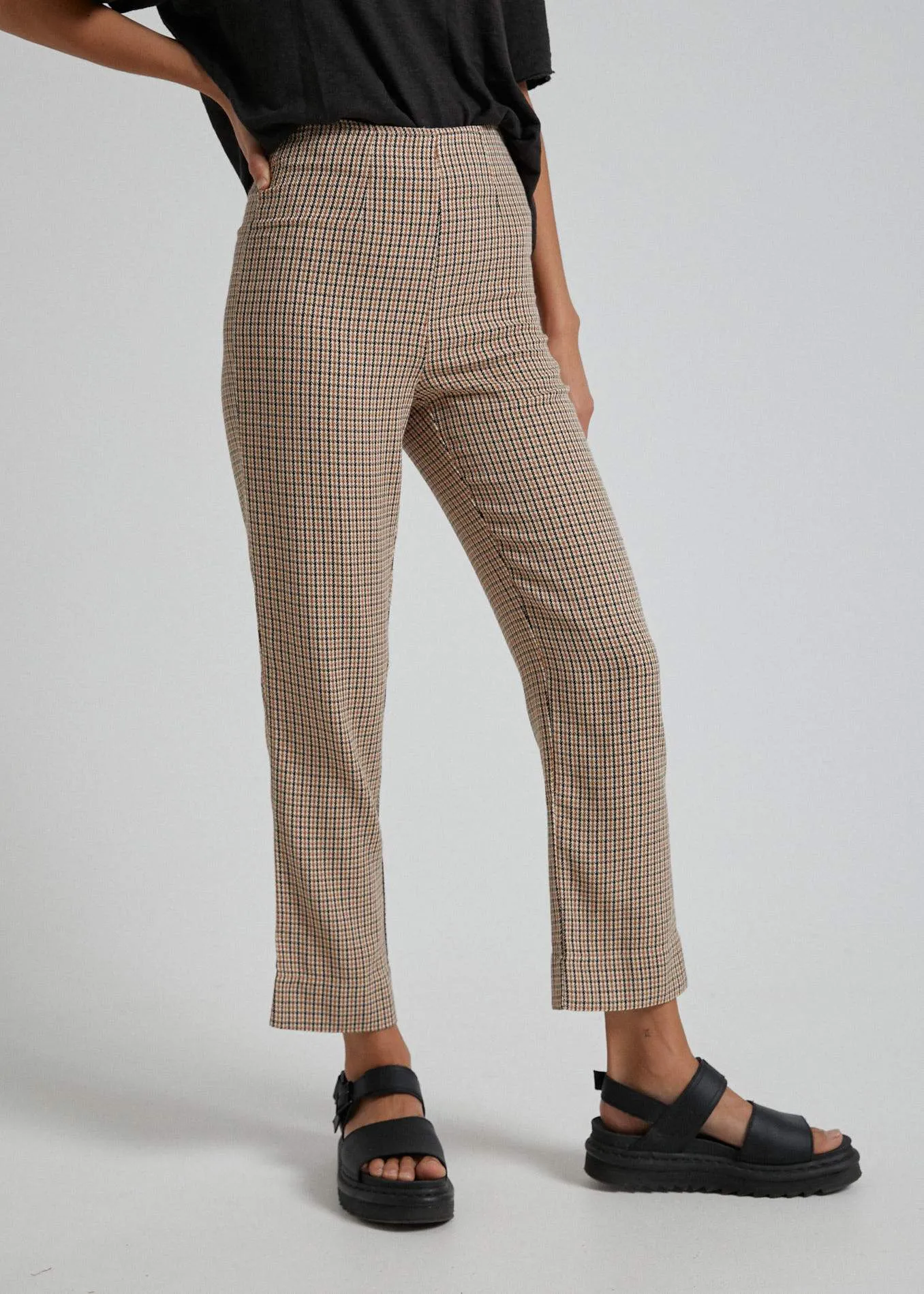 Afends Womens London Calling - High Waist Pant - Toffee