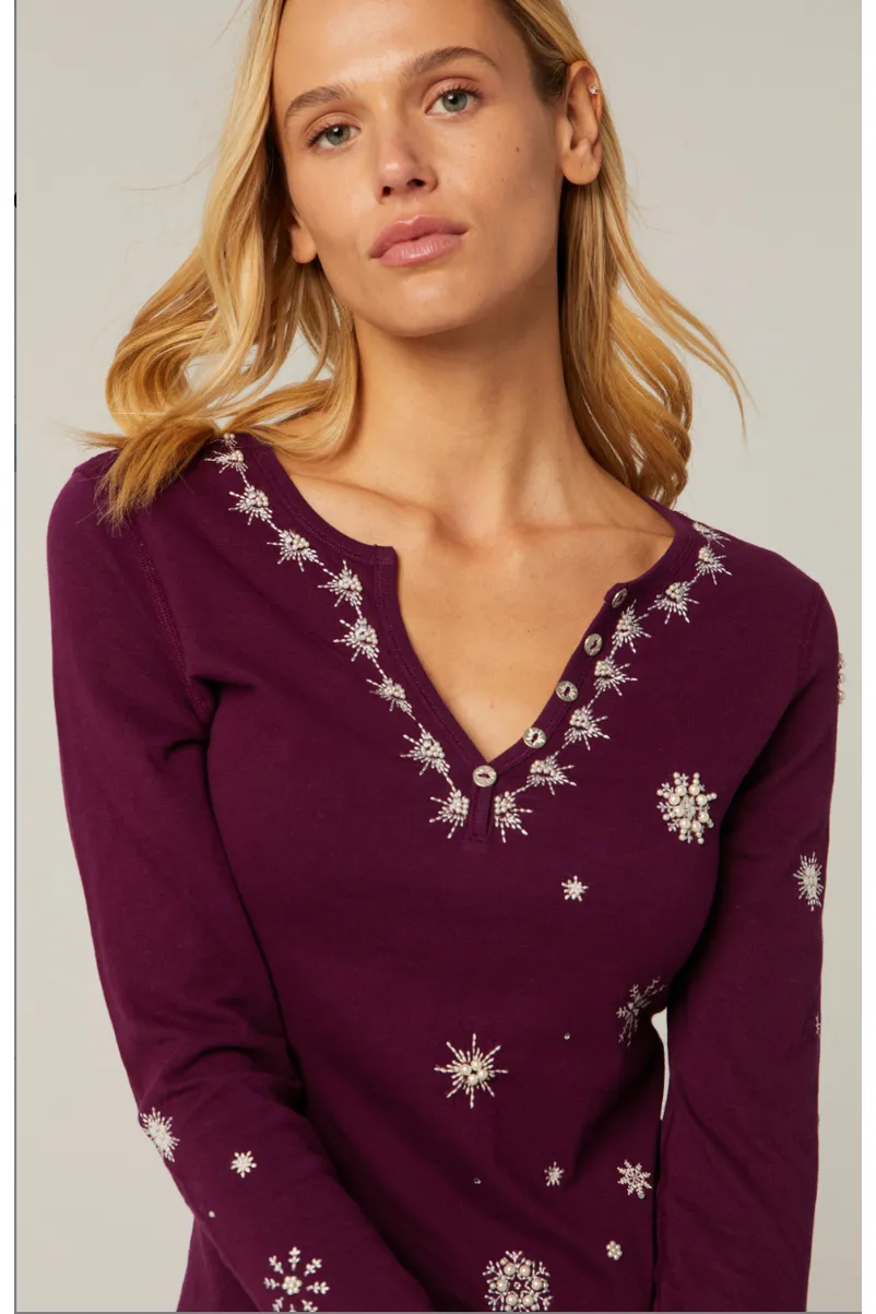 Alp N Rock Annika Henley Shirt | Purple