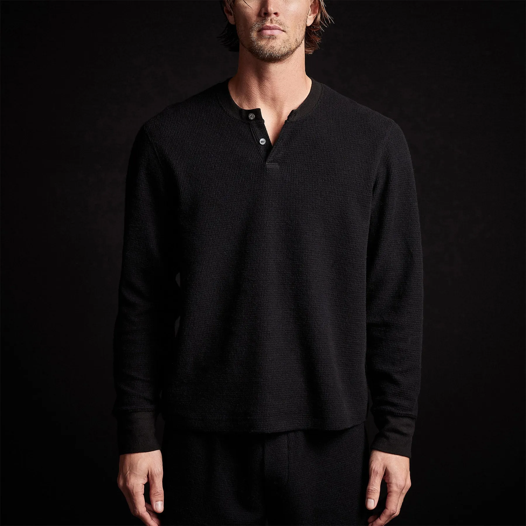 Alpine Thermal Henley - Black