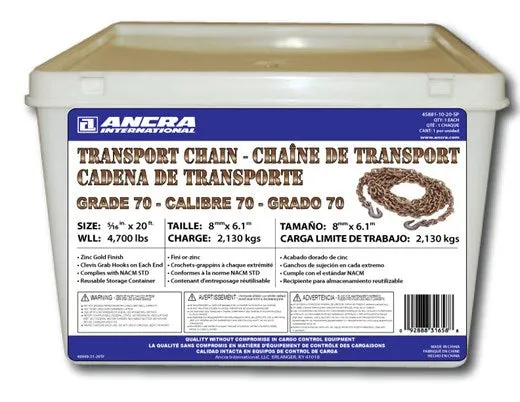 Ancra Grade 70 Chain w/Clevis Hooks