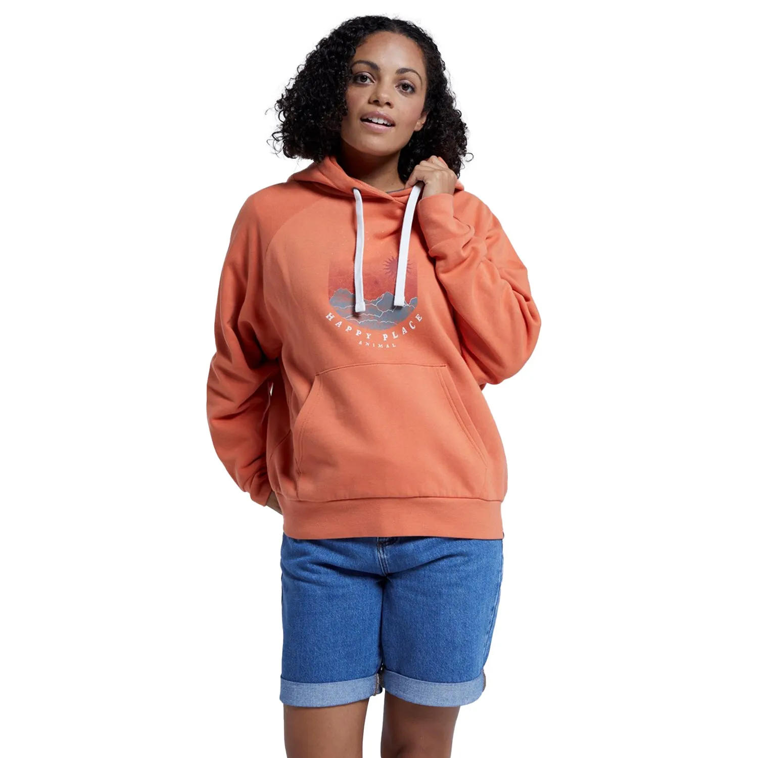 Animal Womens/Ladies Kaya Happy Organic Hoodie