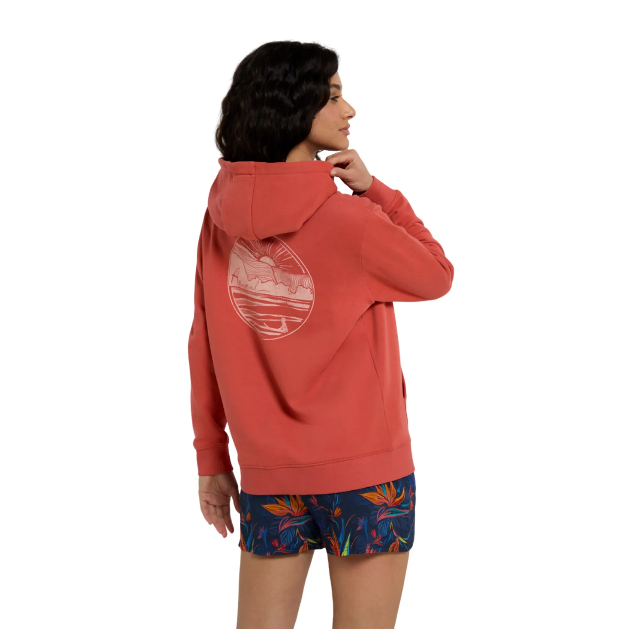 Animal Womens/Ladies Maya Back Print Organic Full Zip Hoodie