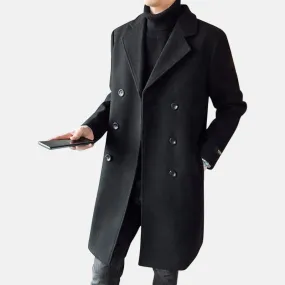 Antonios Long Wool Coat Men