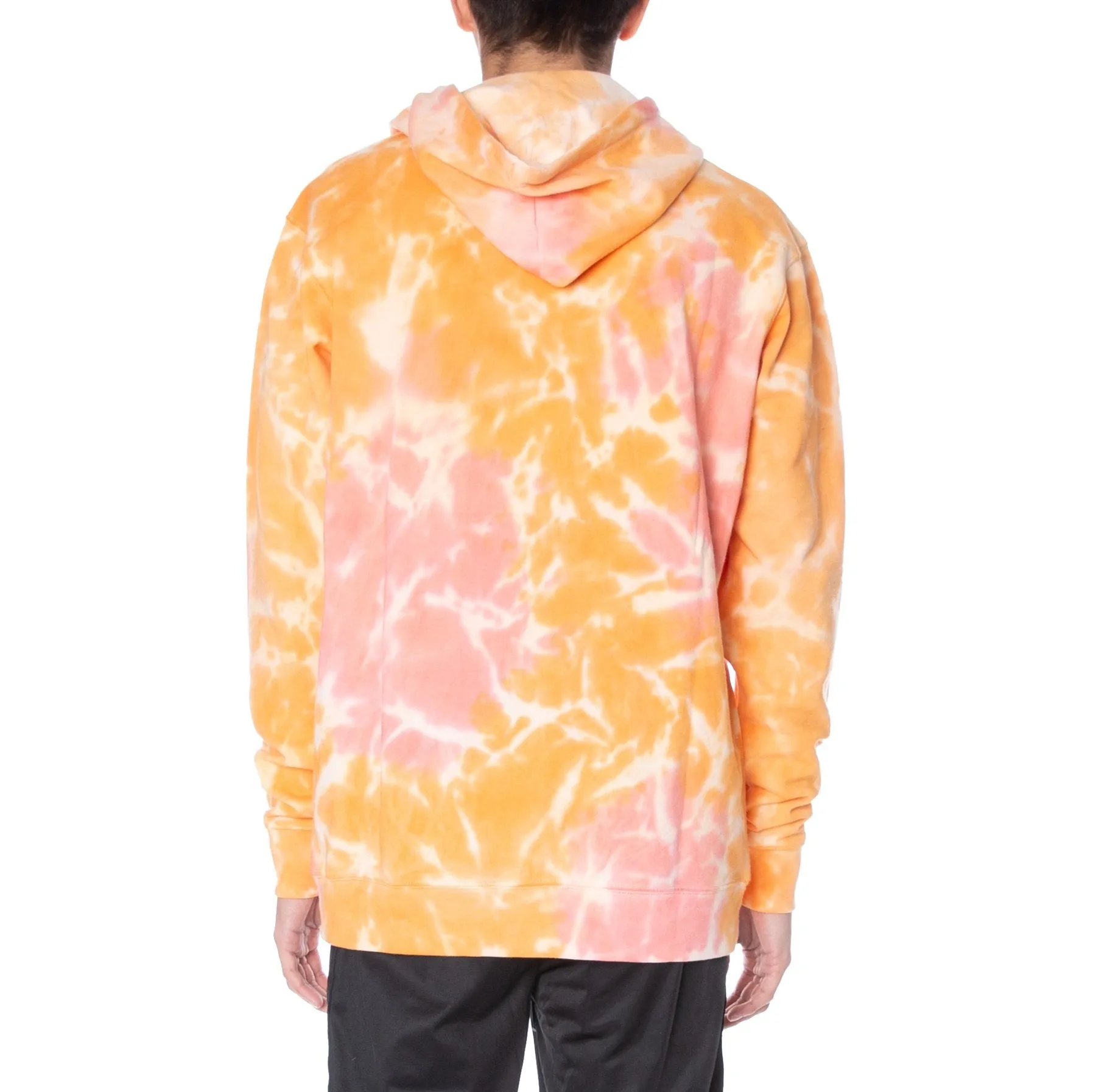 Authentic Coutro Tie Dye Hoodie - Orange/Pink/White