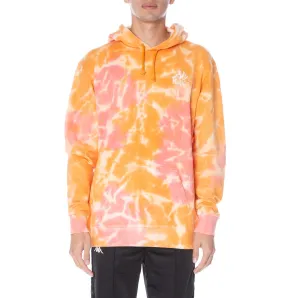 Authentic Coutro Tie Dye Hoodie - Orange/Pink/White