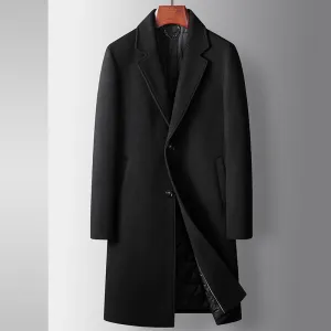 Autumn and Winter Business Elegant British Warm Mid Length Coat