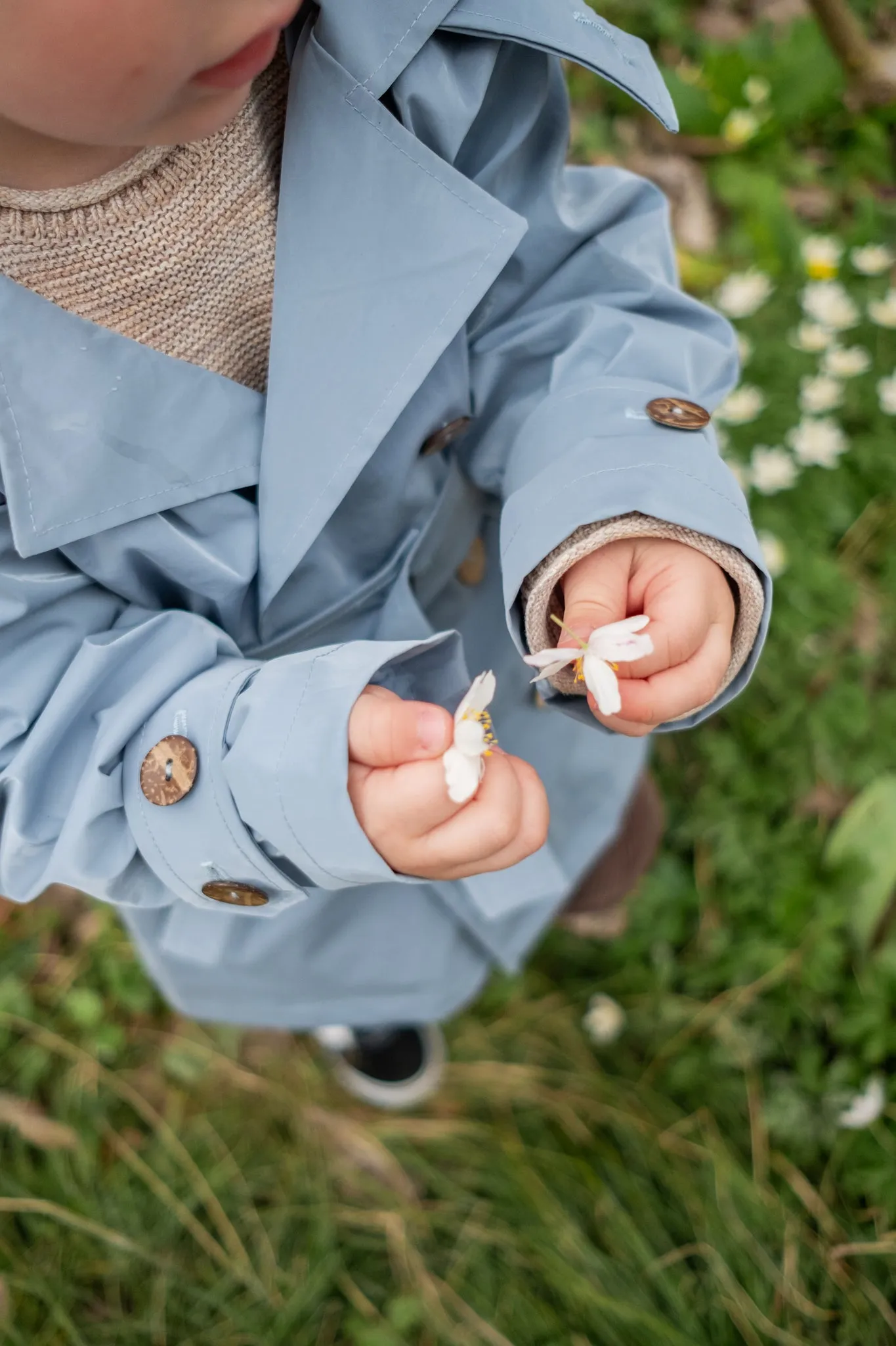 Baby/Kid Trench - Light Blue