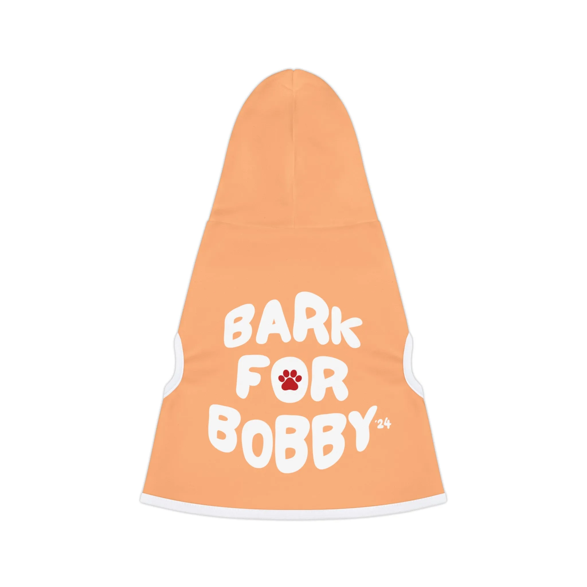 Bark for Bobby Pet Hoodie in Orange