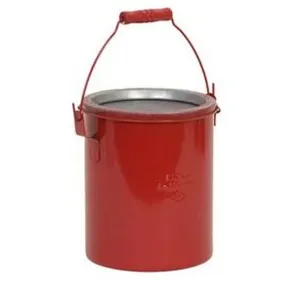 Bench Can 6 Qt. Metal Red