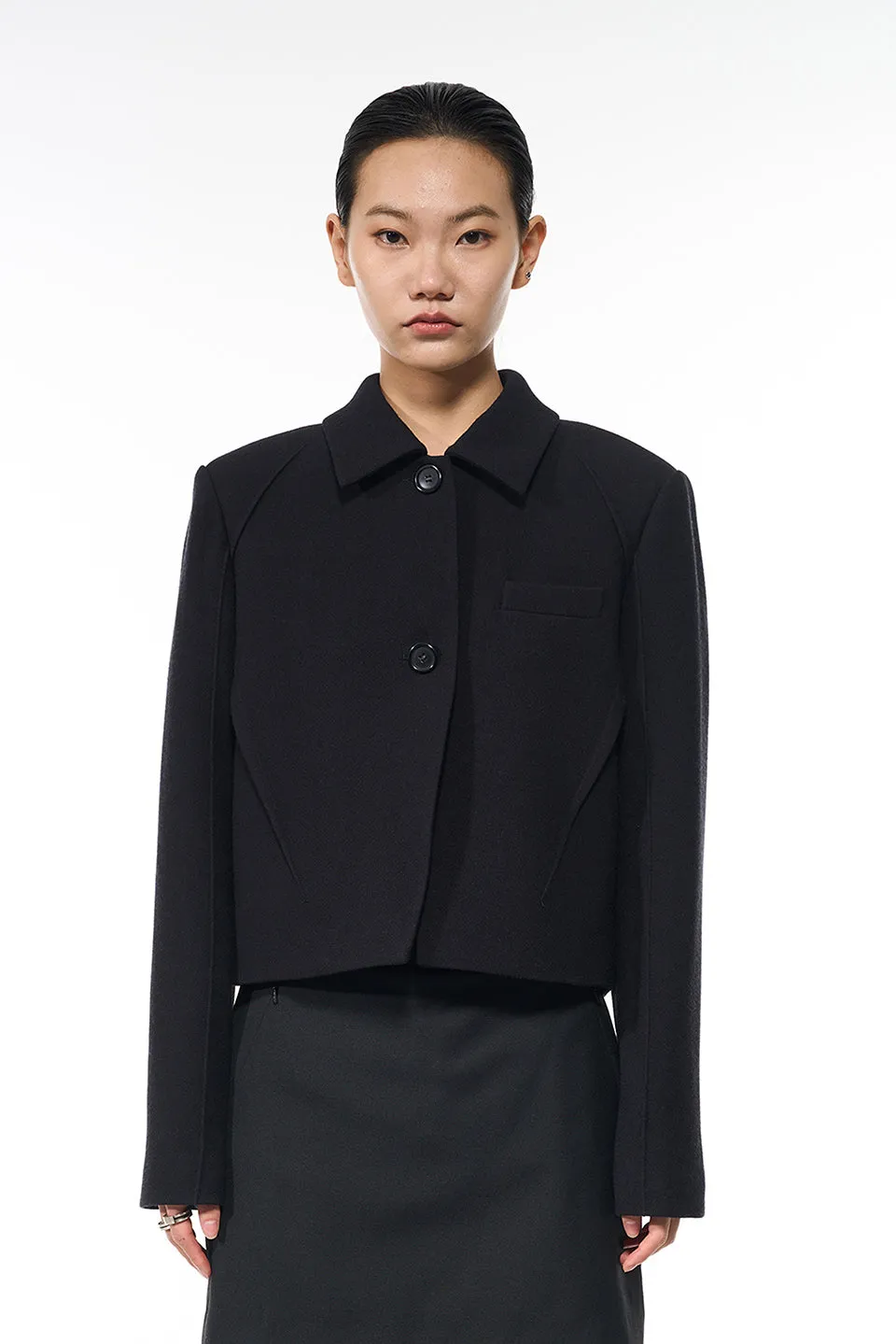 Black Two Button Jacket