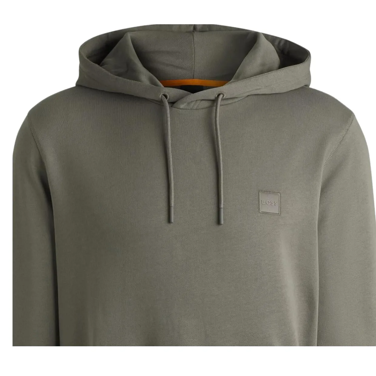 BOSS Logo Patch Wetalk Regular Fit Grey Hoodie