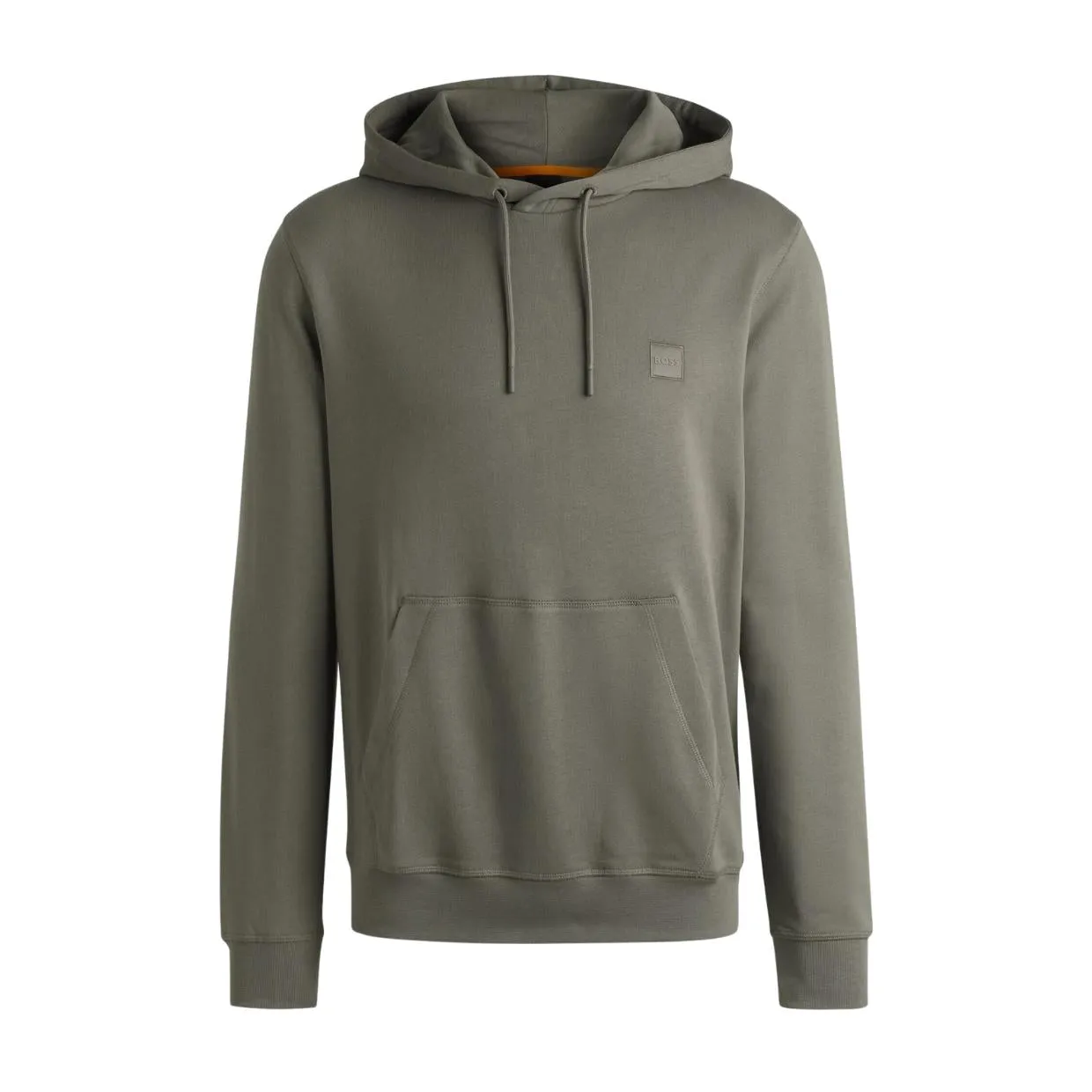 BOSS Logo Patch Wetalk Regular Fit Grey Hoodie