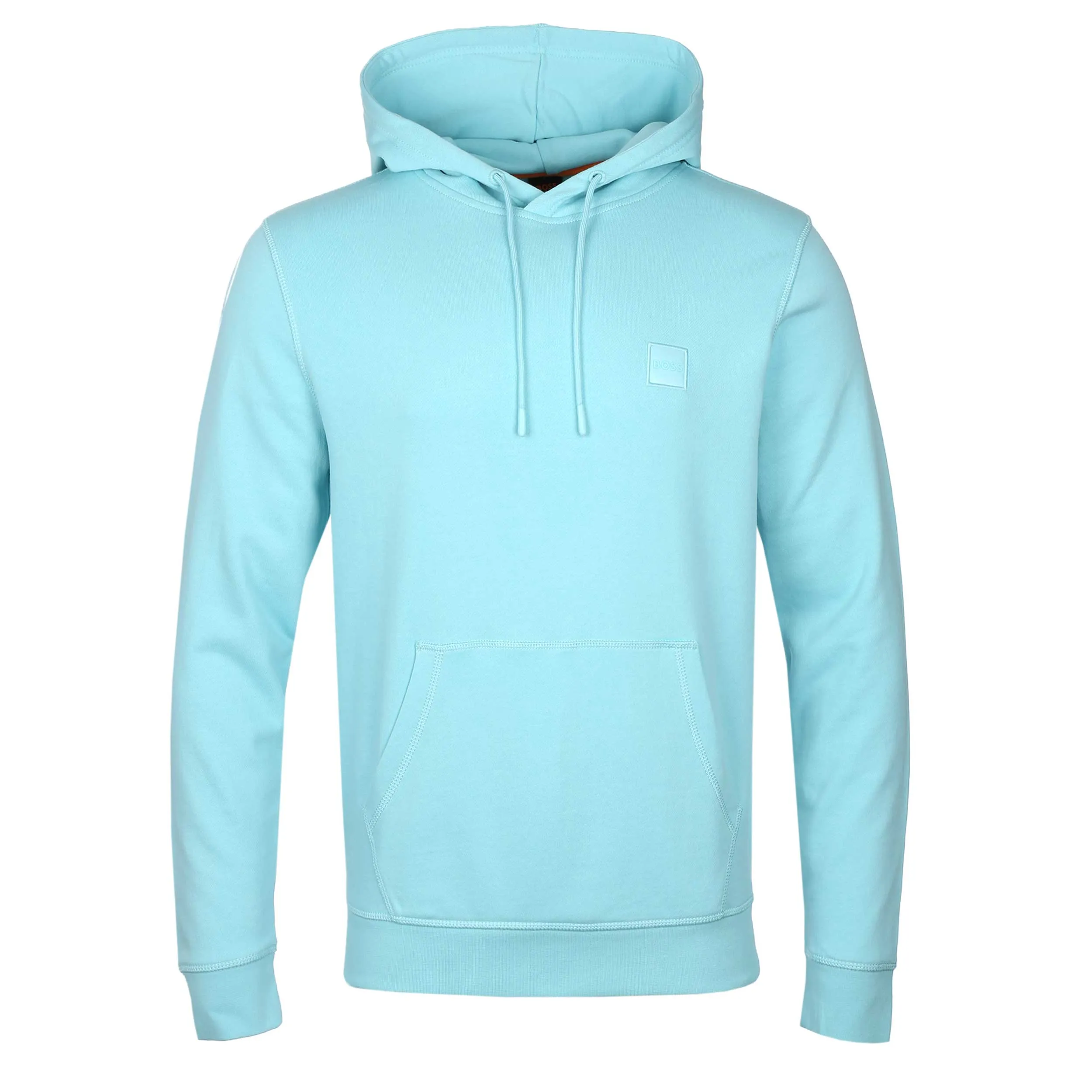 BOSS Wetalk Hoodie Sweat Top in Mint