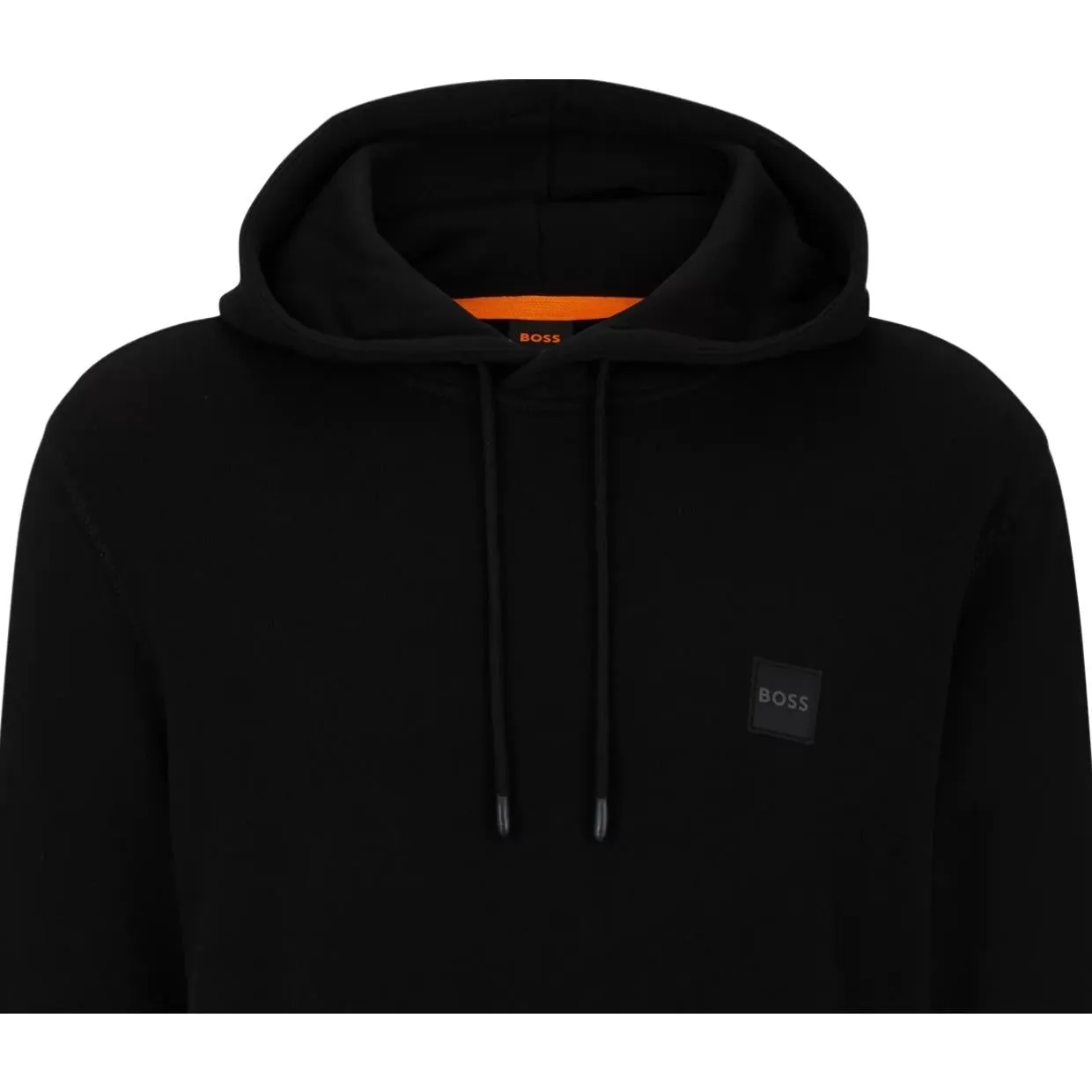 BOSS Wetalk Logo Patch Black Hoodie