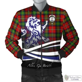 Boyd Tartan Bomber Jacket with Alba Gu Brath Regal Lion Emblem