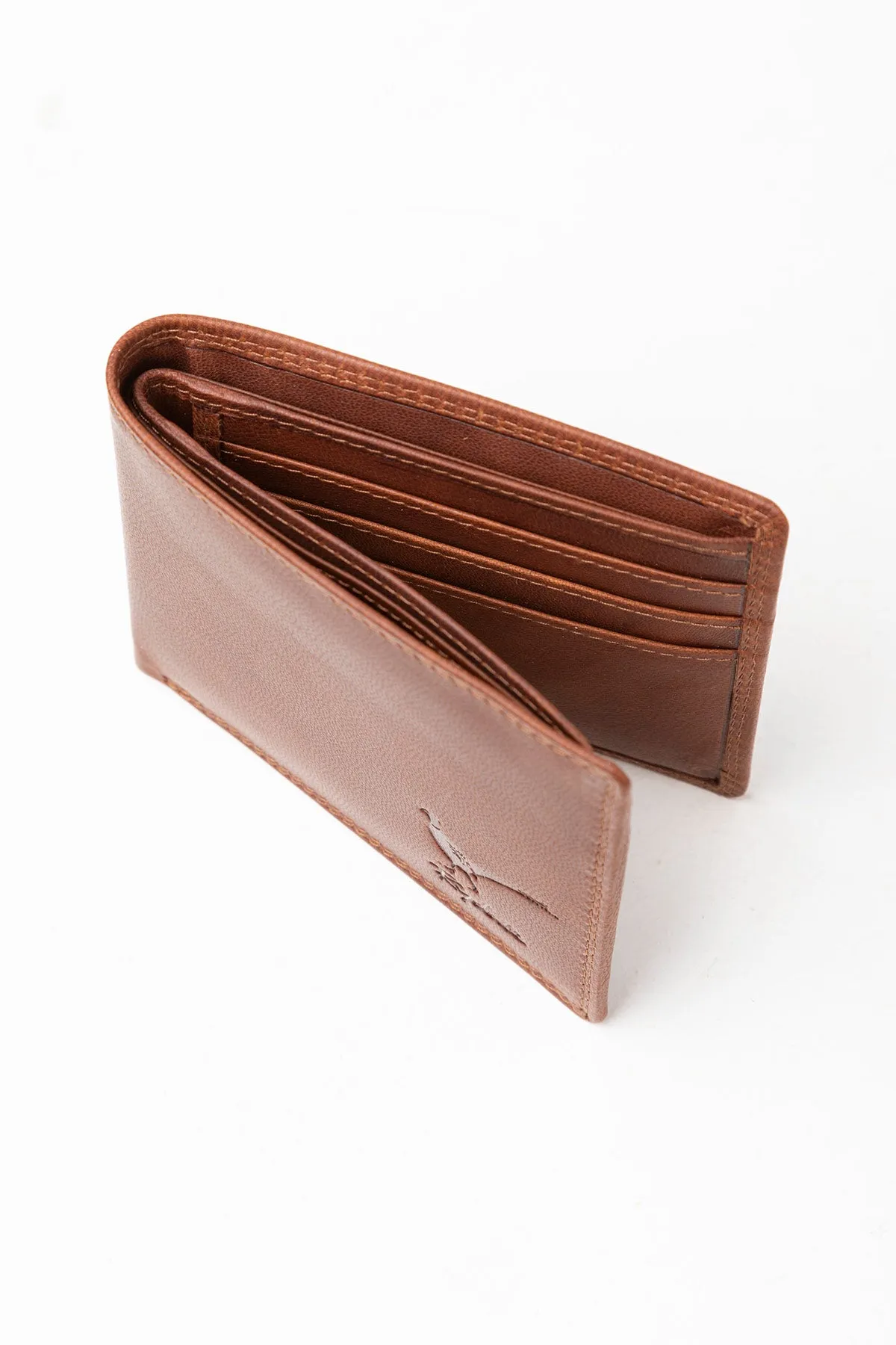 Brown Leather Bi-fold Wallet - Danby