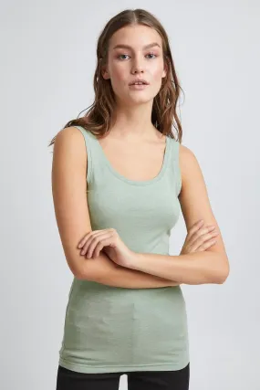 Byoung Pamila Vest Top Frosty Green Melange