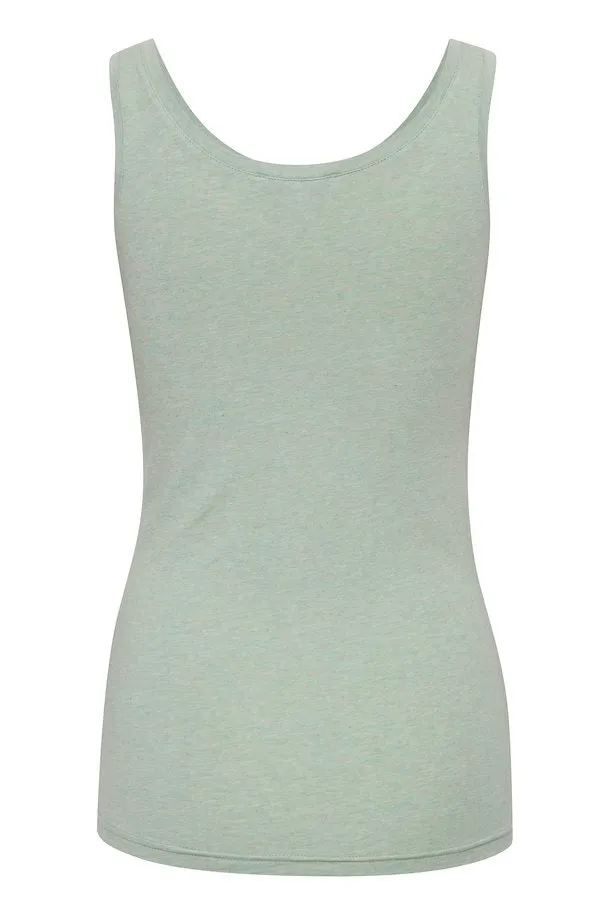 Byoung Pamila Vest Top Frosty Green Melange