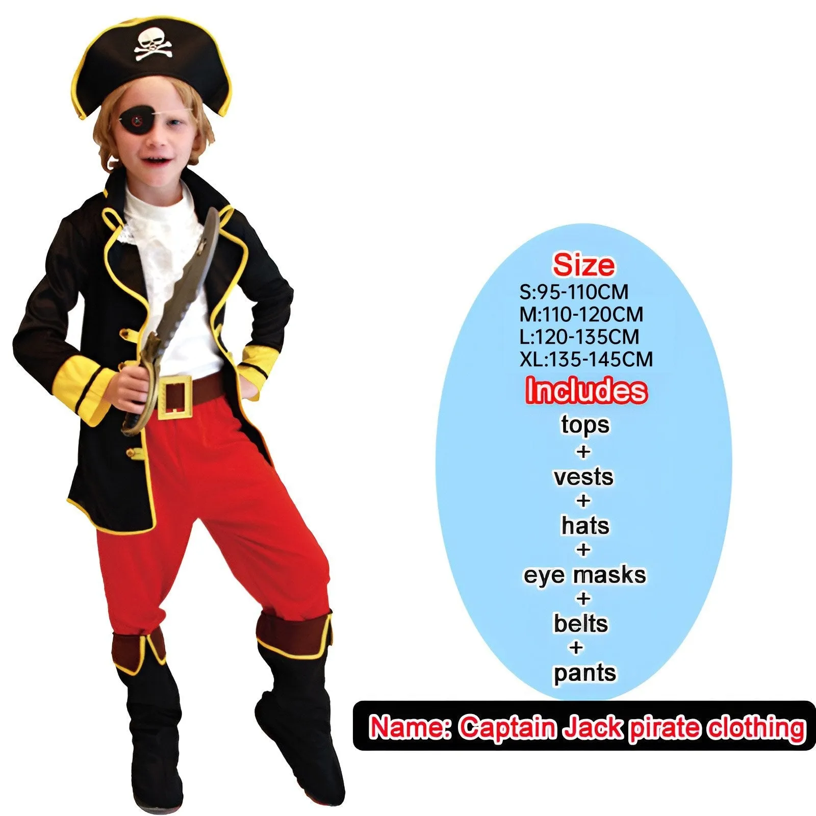 Captain Jack Child Pirate Costume