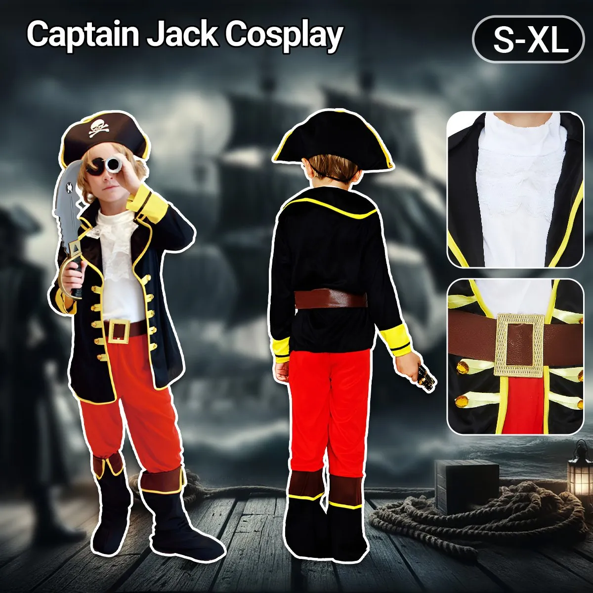 Captain Jack Child Pirate Costume