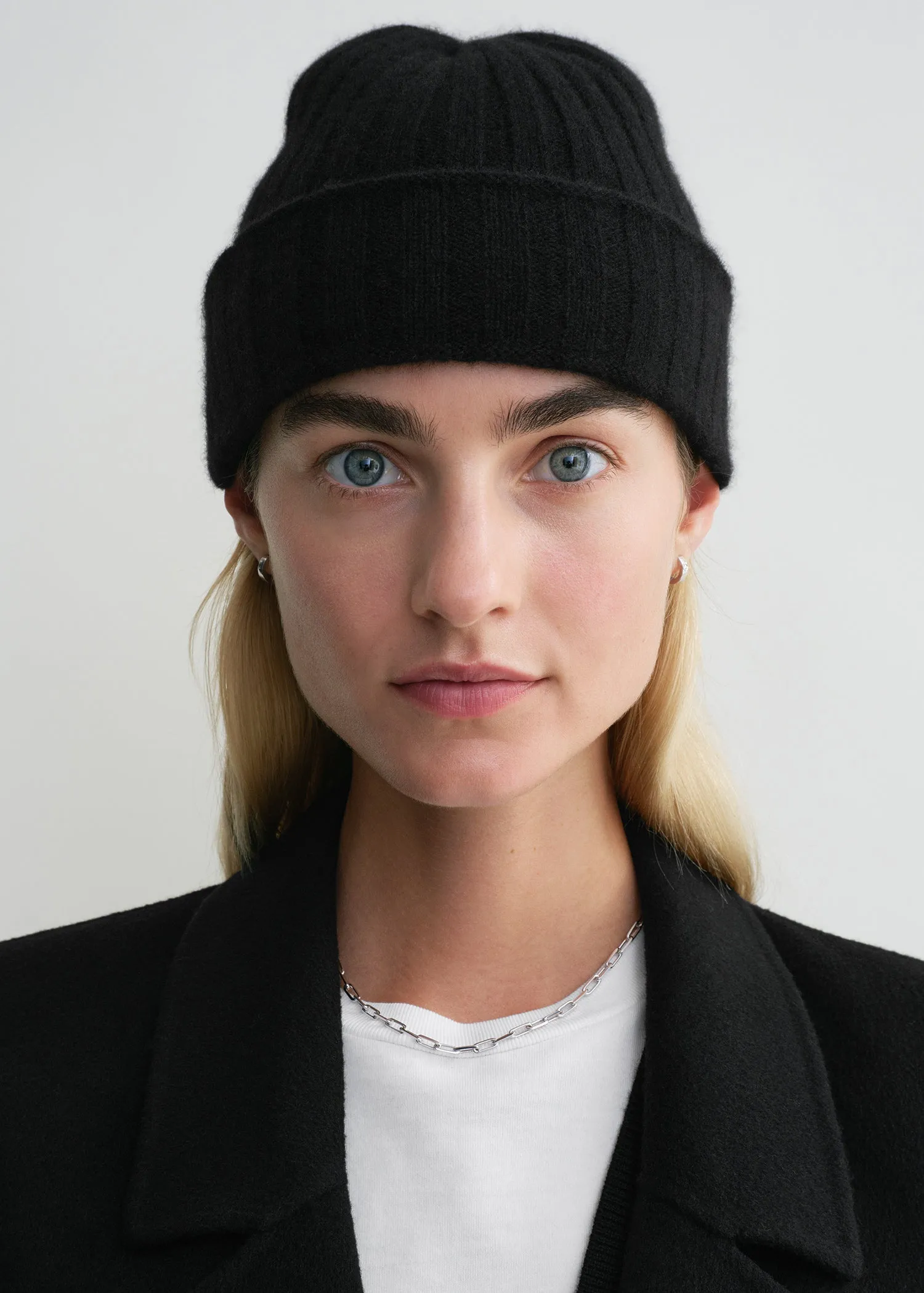 Cashmere beanie black