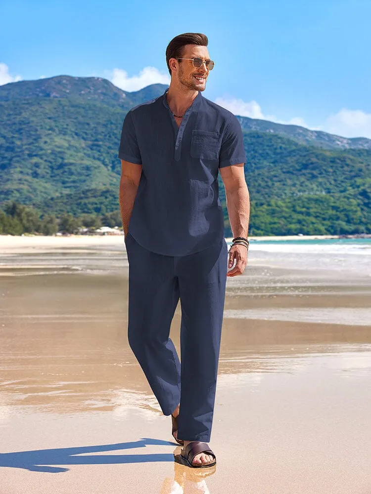 Casual Beach Cotton Linen Set (US Only)