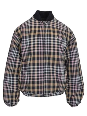 Checkered Bomber Jacket