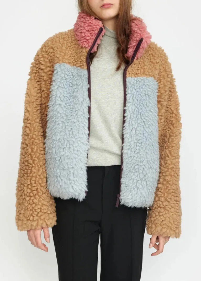 Chunky Block Teddy Jacket