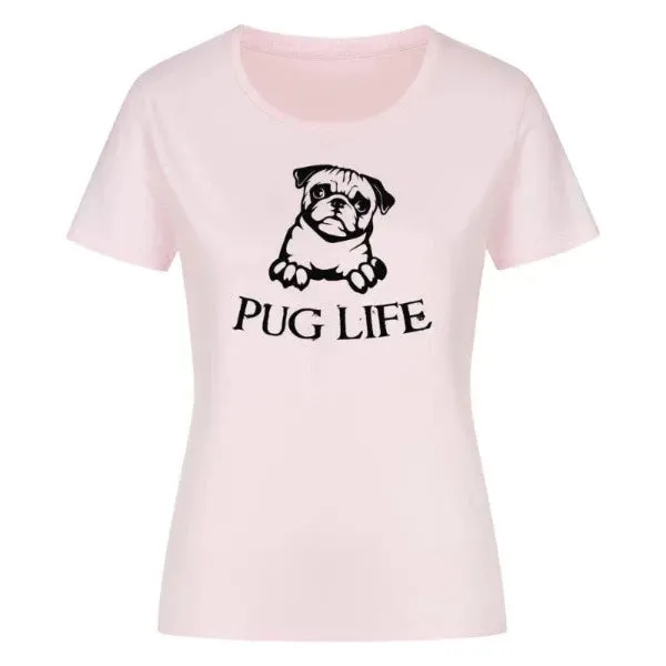 Classic Organic Shirt Women Frontdruck/Pug Life