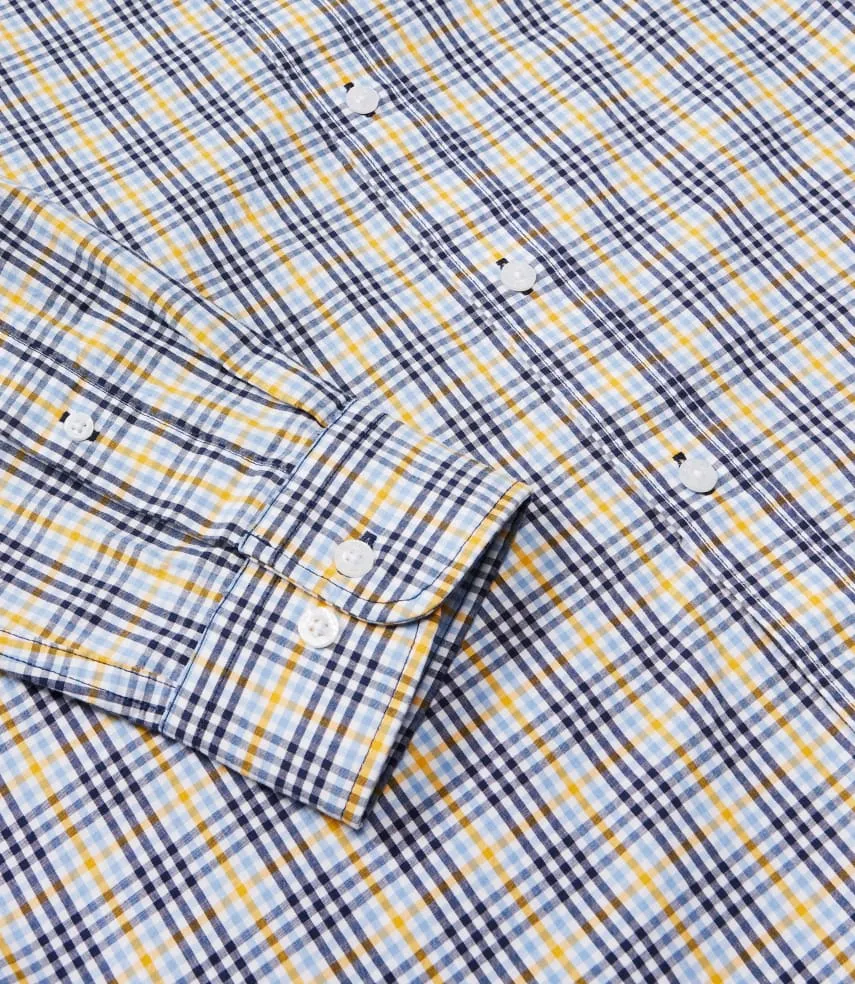 Classic Shirt - Check - Blue, Yellow & White