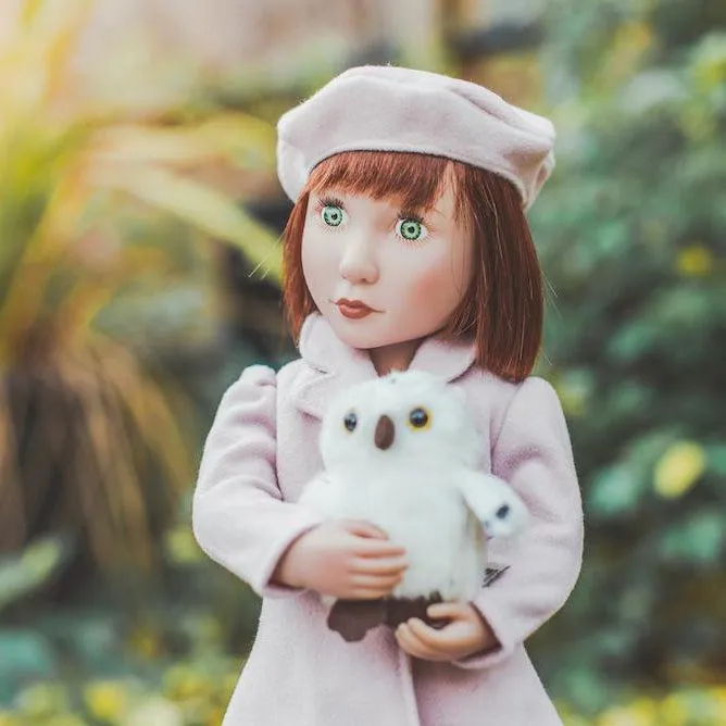 Clearance - Clementine's Pink Coat and Beret - A Girl for All Time 16 inch doll clothes