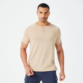 Code Henley Tee - Cobblestone