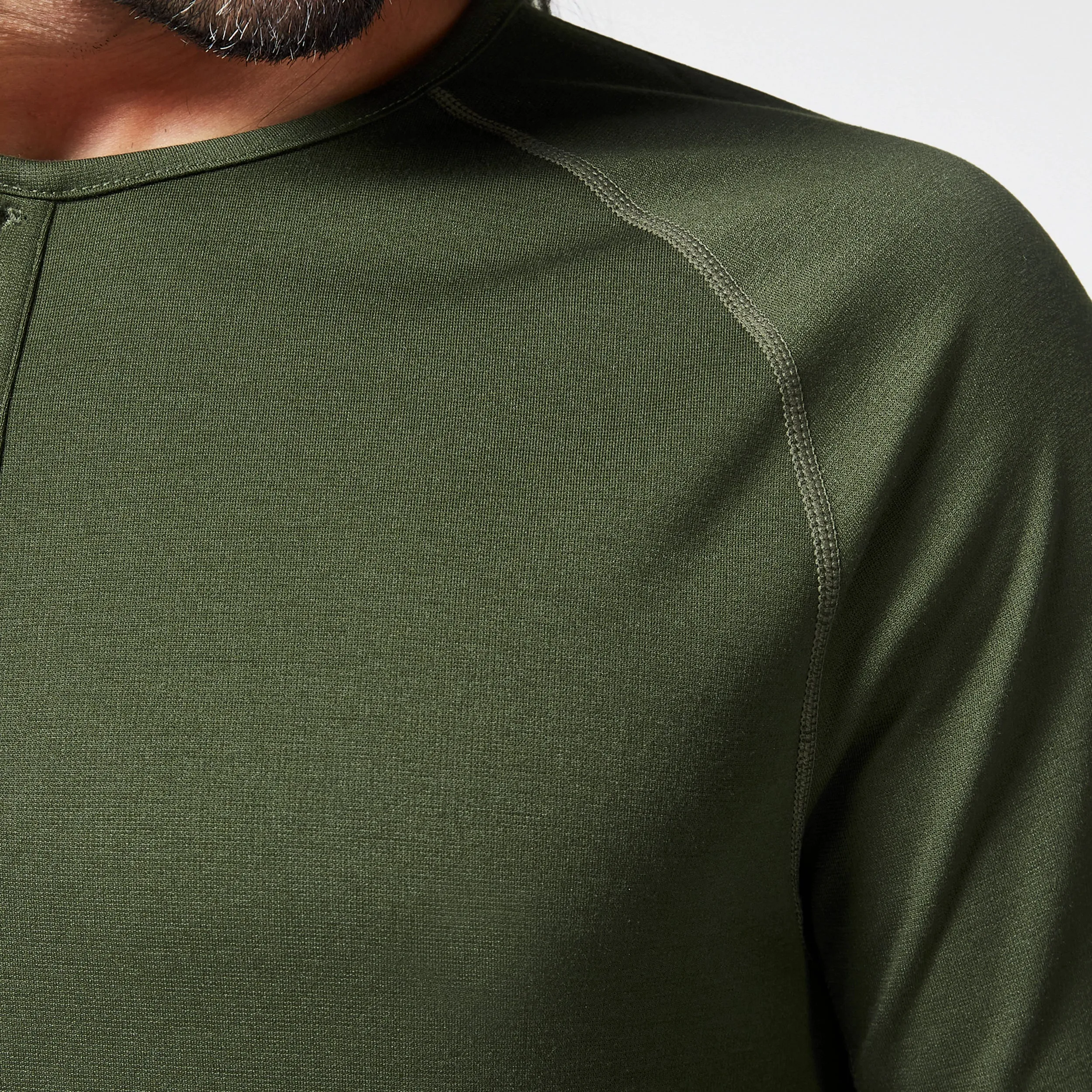 Code Urban Henley Tee - Kombu Green