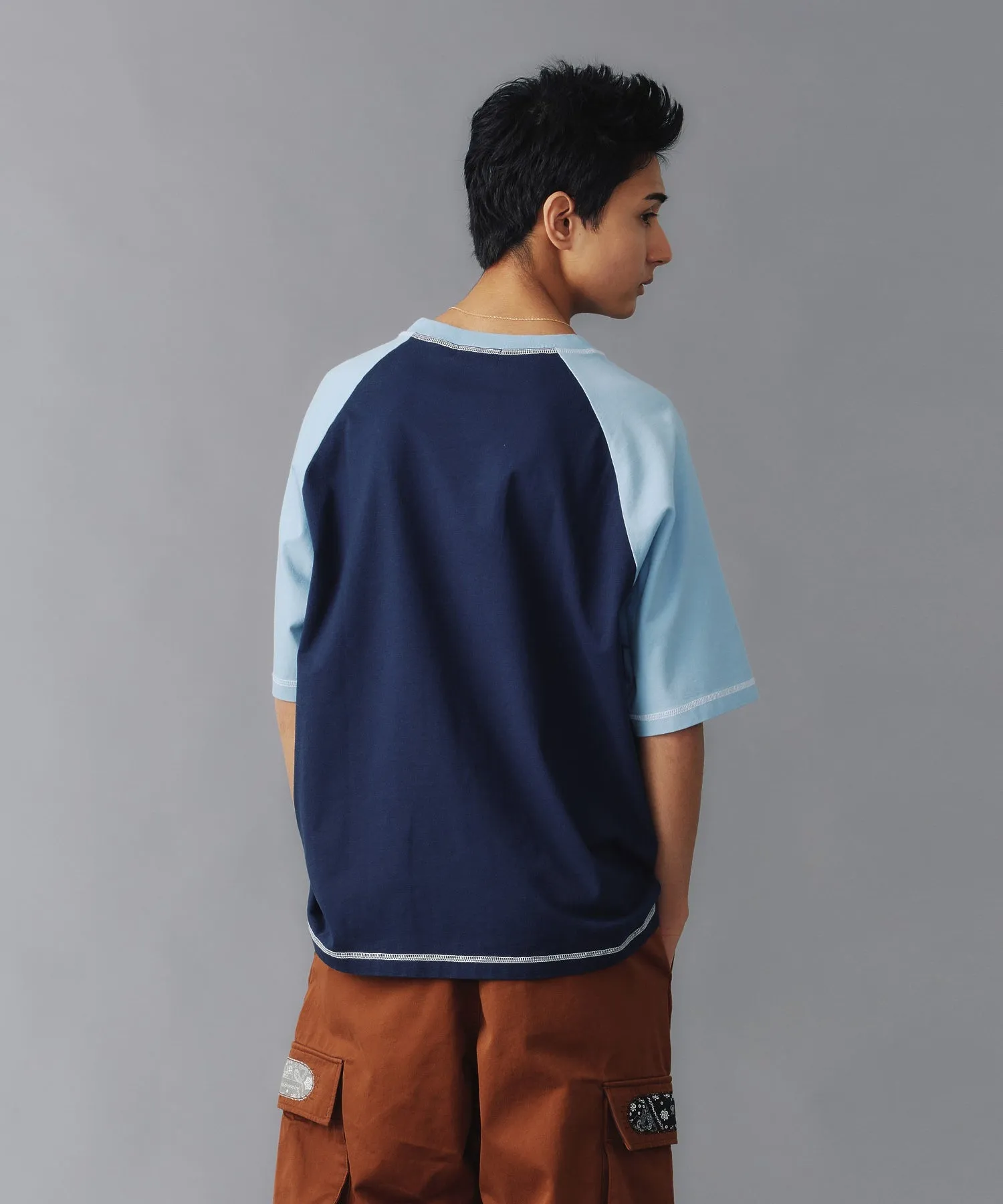 COLOR SCHEME STITCH RAGLAN S/S TEE