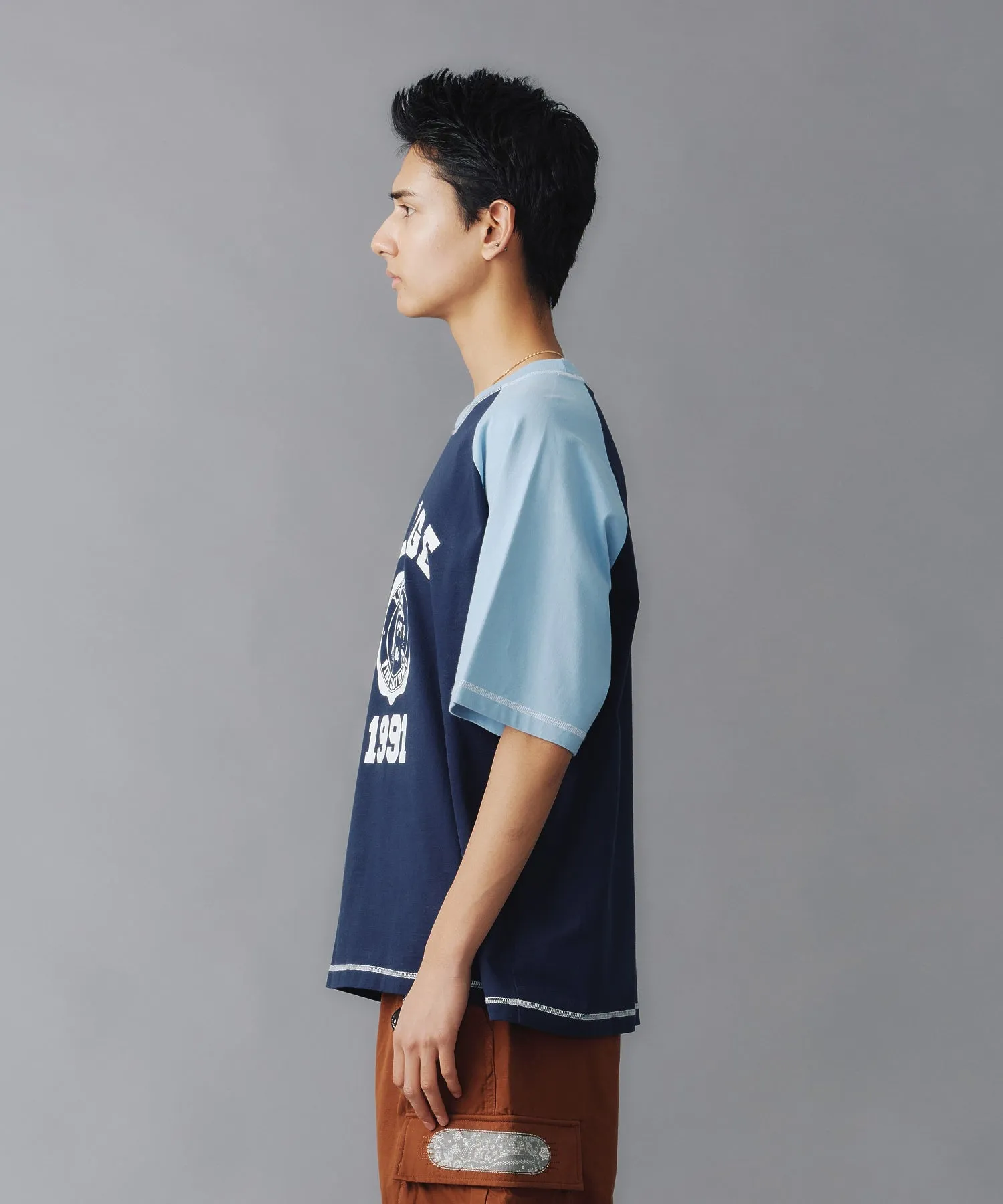 COLOR SCHEME STITCH RAGLAN S/S TEE