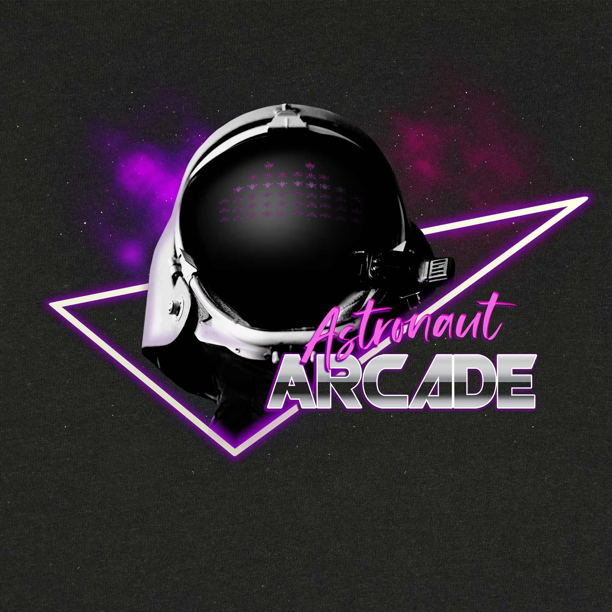 Dalix Astronaut Arcade Graphic T-Shirt