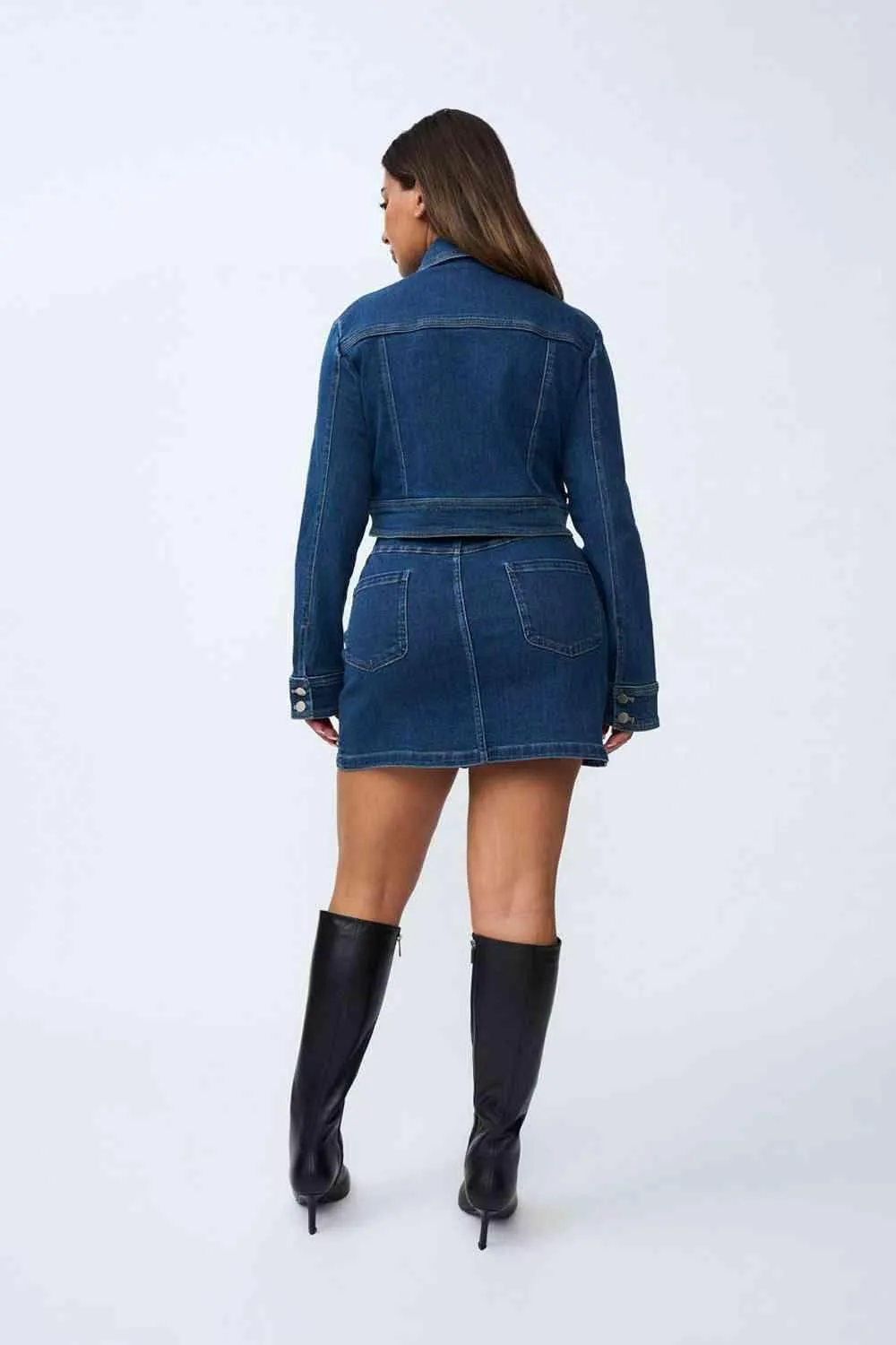 Daze Denim Pipe Crop Jacket