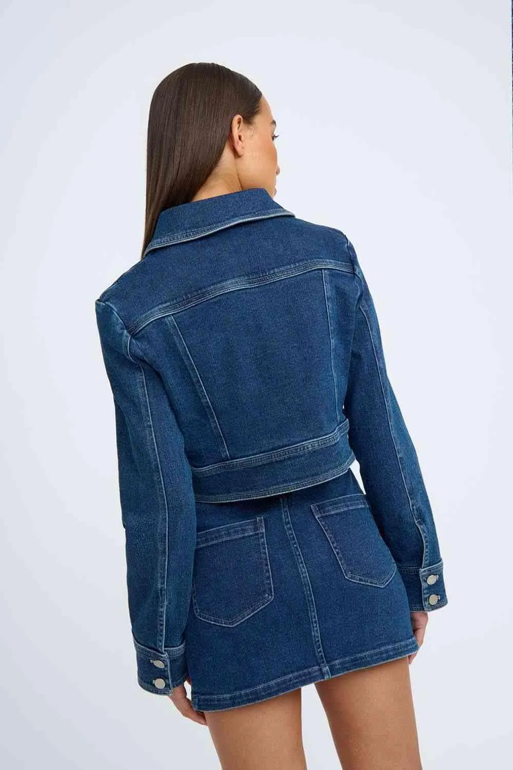 Daze Denim Pipe Crop Jacket