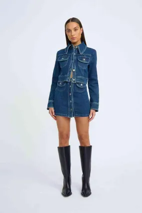 Daze Denim Pipe Crop Jacket