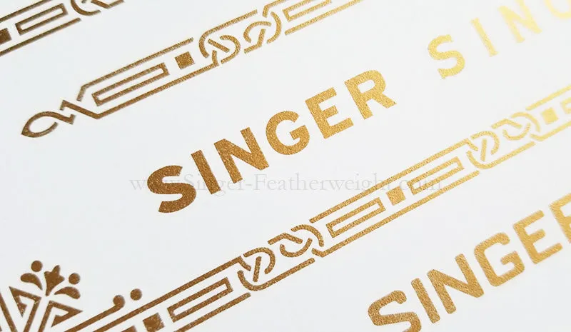 Decals, Celtic Knot Style for the Singer Featherweight 221, 221K Sewing Machine 1937-1953