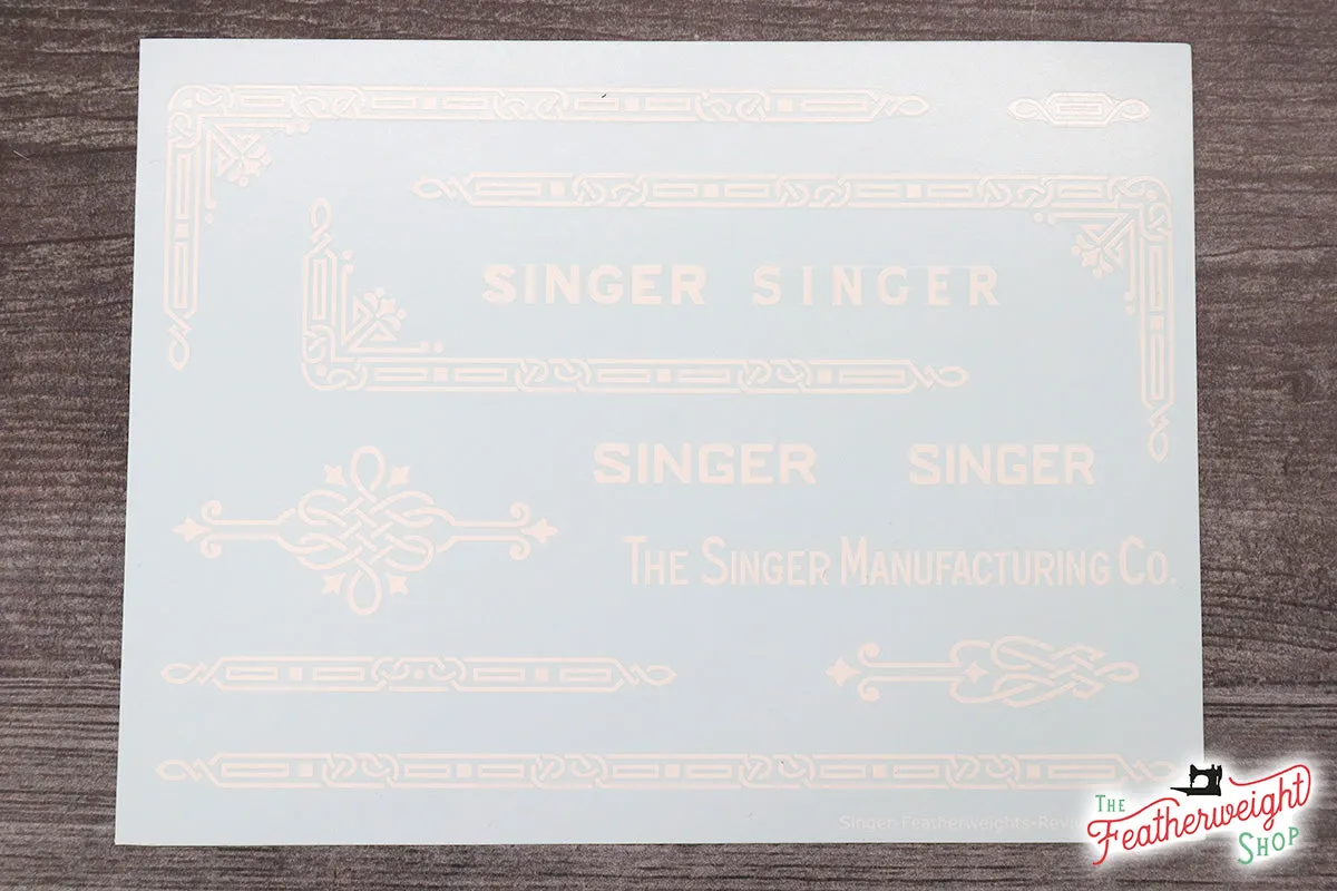 Decals, Celtic Knot Style for the Singer Featherweight 221, 221K Sewing Machine 1937-1953